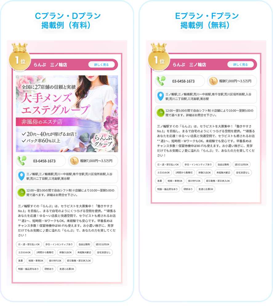 プラン掲載例